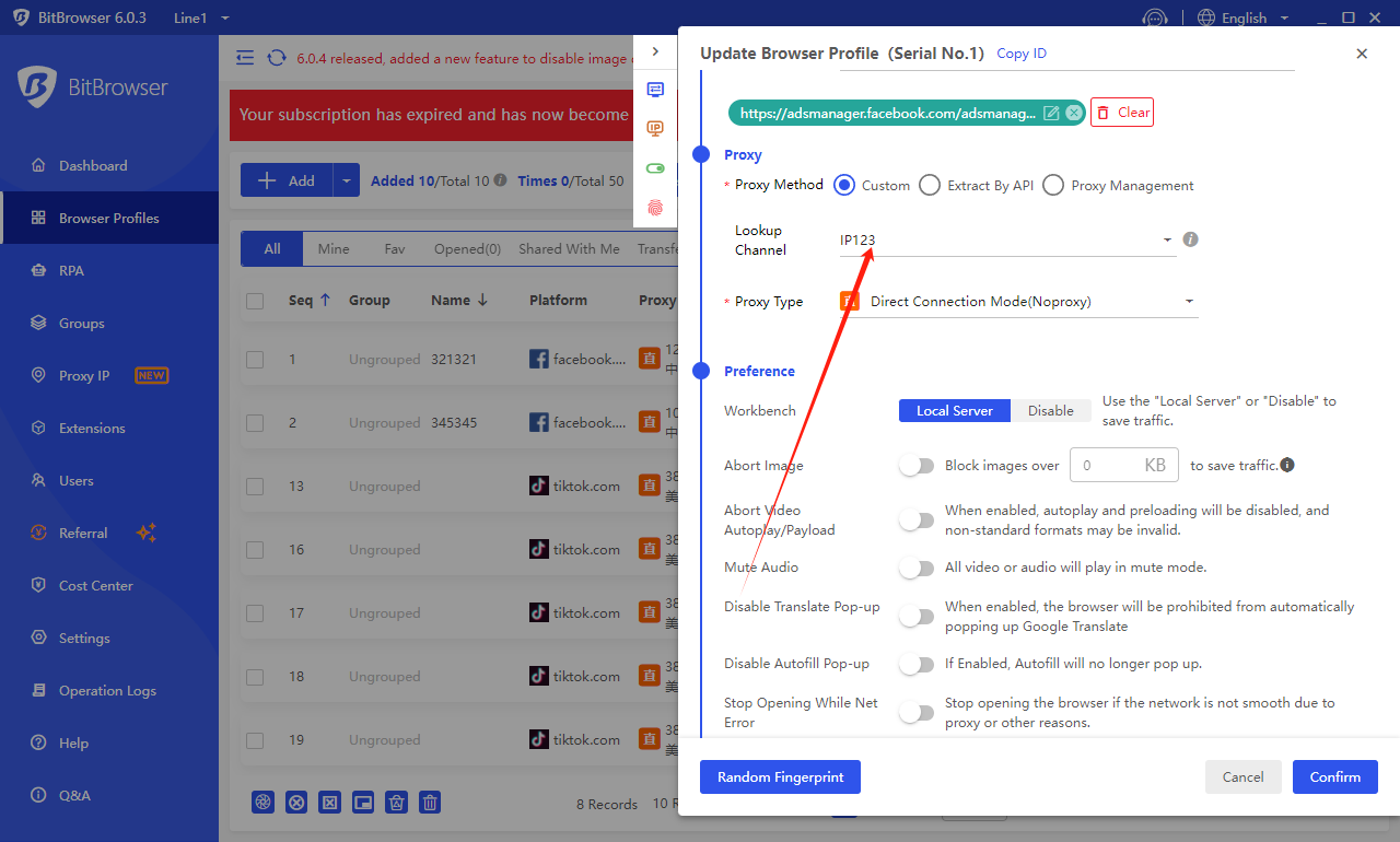 fingerprint browser